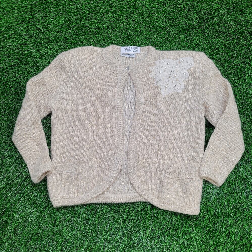 Vintage 80s Cassandre Paris Cardigan Womens Large 22x21 Italy